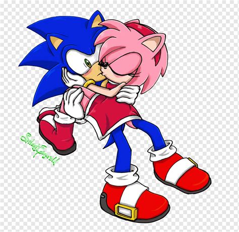 sonic y amy besándose|dibujos de Sonic y Amy besandose .